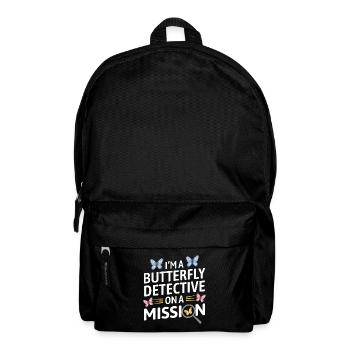 Butterfly Butterflies Insect Collector Entomology - Backpack - black - Front