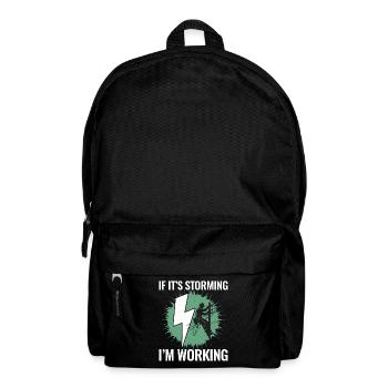 Lineman Storm Work Brave Dedicated Hero - Backpack - black - Front