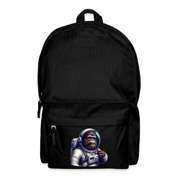 Gorilla Astronaut im Weltraum - Rucksack - Schwarz - Vorne