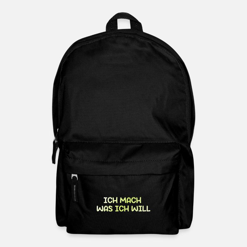 ich mach was ich will - Rucksack - Schwarz