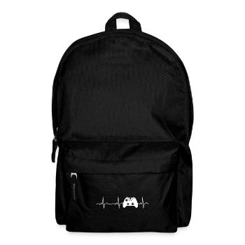 Gamer - Heartbeat - Gaming - Video Console Retro - Backpack - black - Front
