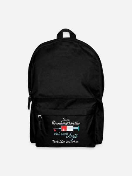 Krankenschwester weil Ärzte Vorbilder brauchen ! - Rucksack - Schwarz