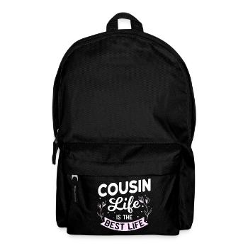 Cousin Life Is The Best Life - Cousin Cousine - Rucksack - Schwarz - Vorne