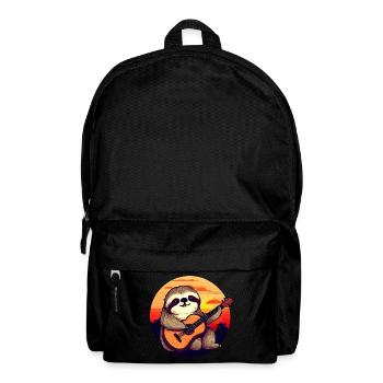 Lazy guitarist at sunset - Backpack - black - Front