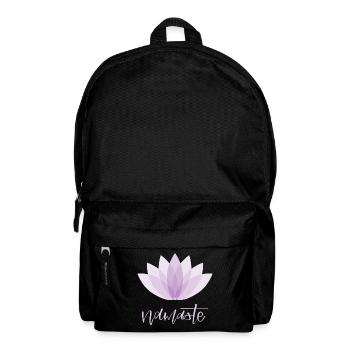 Yoga Namaste Lotus Lotusblüte Sport Entspannung - Rucksack - Schwarz - Vorne