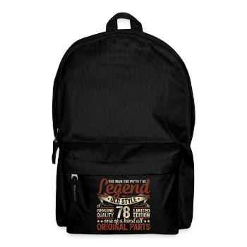 78 years old, Legends 1946 Vintage 1946 Jubilee - Backpack - black - Front