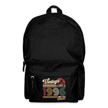 Millésime 1996 Vintage Rétro Cadeau d’anniversaire - Sac à dos - noir - Devant