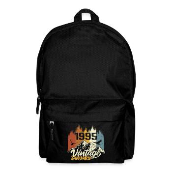 Birthday January 1995 - Gift January 1995 - Backpack - black - Front