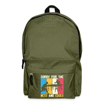 Lustiger Spruch Tischtennisspieler Geschenke - Rucksack - Olivgrün - Vorne