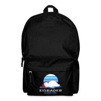 Eisbaden cool Winterbader Winterschwimmen - Rucksack - Schwarz - Vorne