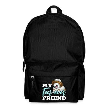 Chien Sheepadoodle mignon - Sac à dos - noir - Devant