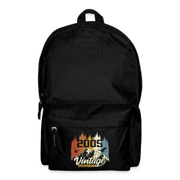 Cadeau d’anniversaire né en décembre 2005 - Sac à dos - noir - Devant