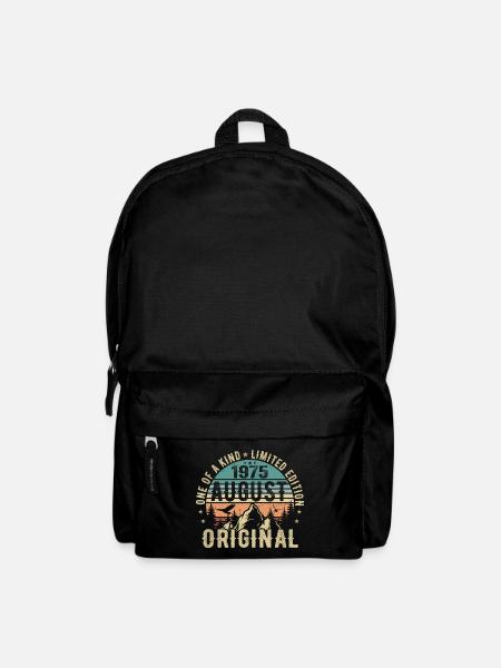 Août 1975 - Né en Août 1975 - Anniversaire - Sac à dos - noir