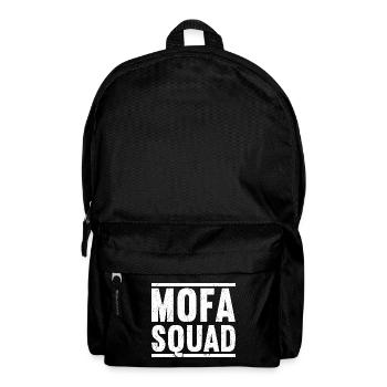 Mofa Mofas Moped Zweirad Mofafahrer Rollerfahrer - Rucksack - Schwarz - Vorne