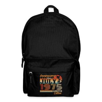 Juli 1975 Juli Geburtstagsgeschenk Juli 1975 - Rucksack - Schwarz - Vorne