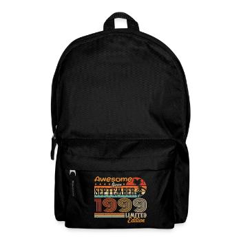September 1999 - Geburtstag 1999 September - Rucksack - Schwarz - Vorne