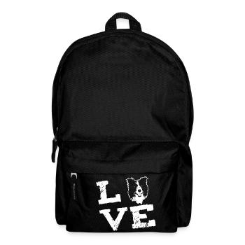 LOVE - Border Collie - Sac à dos - noir - Devant