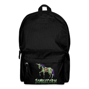 Halloween Einhorn untot Zombie lustig Geschenk - Rucksack - Schwarz - Vorne