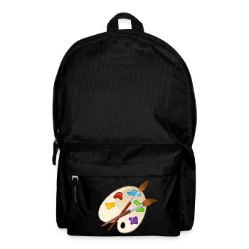 maler painter pinsel paint farbe artist color colo - Rucksack - Schwarz - Vorne