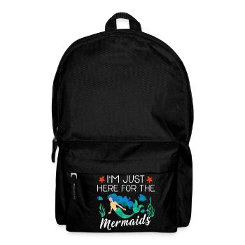 Je suis juste là pour les sirènes - Sac à dos - noir - Devant