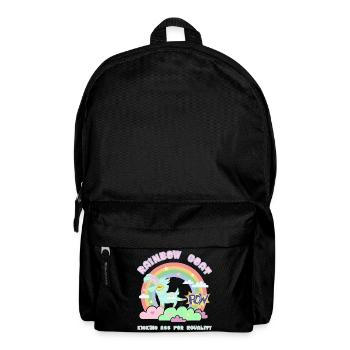 POW! Rainbow Goat Kicking Ass for Equality - Backpack - black - Front