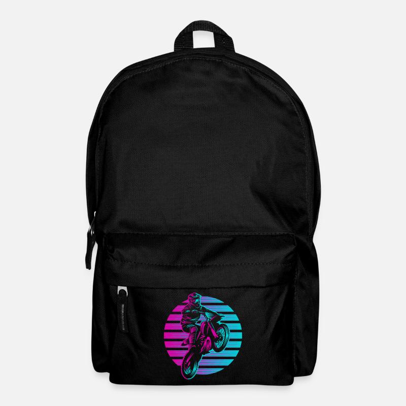 Motocross - Rucksack - Schwarz