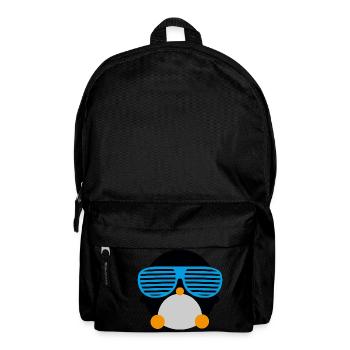 penguin with glasses - Backpack - black - Front