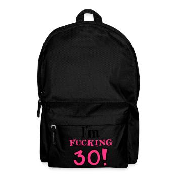 30. Geburtstag - Geburtstagskind - dreißig - 2C - Rucksack - Schwarz - Vorne