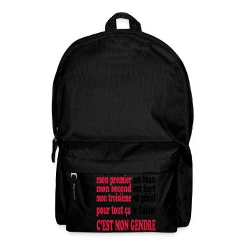 Mon gendre est beau - Sac à dos - noir - Devant