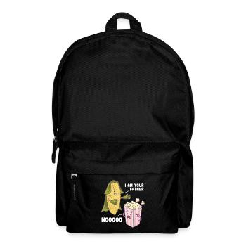 Cadeau amusant drôle de père pop-corn - Sac à dos - noir - Devant
