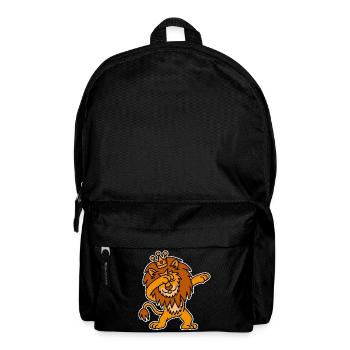 Dabbing Lion Crown Dutch dab King's day King - Backpack - black - Front