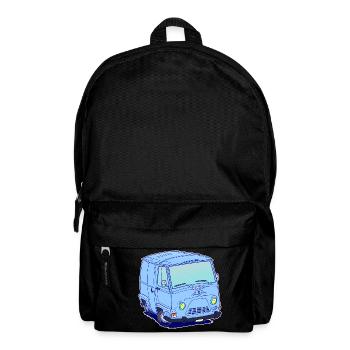 Classic French van without text - Backpack - black - Front