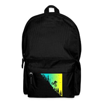 mountainbike downhill action outdoor Fahrrad bike - Rucksack - Schwarz - Vorne