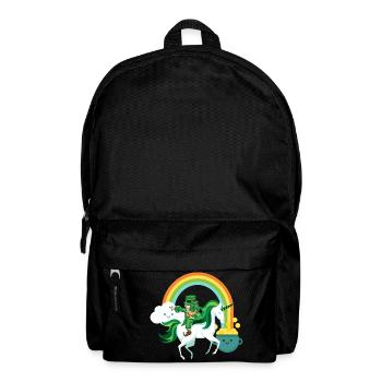 cadeau St Patrick Einhorn dab Kobold drôle - Sac à dos - noir - Devant