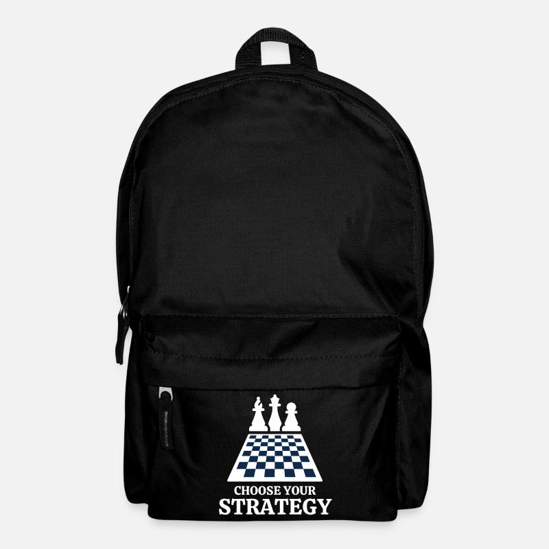 Schach, Schach, Schach und Mat - Rucksack - Schwarz