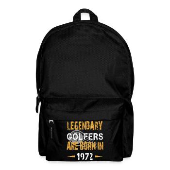 Legendärer Golfer Werden 1972 Geboren - Golf - Rucksack - Schwarz - Vorne