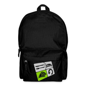 Eat Sleep Camp Repeat - Backpack - black - Front