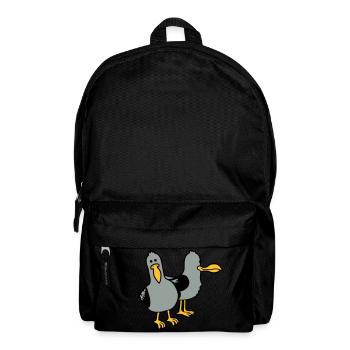 Gang 2 lustige Möwen - Rucksack - Schwarz - Vorne