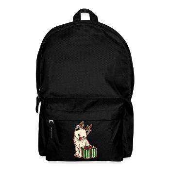 Ugly Christmas Sweater Cat - Backpack - black - Front