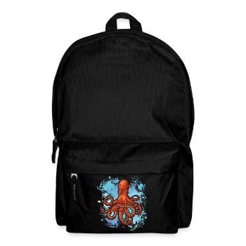 Octopus is my favorite animal - Backpack - black - Front