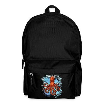 Octopus is my favorite animal - Backpack - black - Front