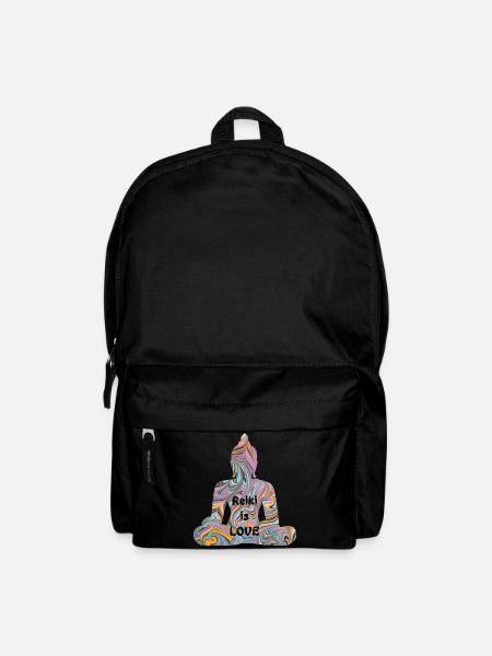 reiki with buddha e 14 - Backpack - black