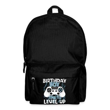 Birthday Boy est temps de monter de niveau - Sac à dos - noir - Devant