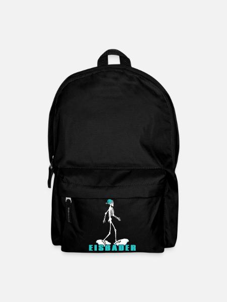 Eisbader Winterschwimmen am Eisloch Puddelmütze - Rucksack - Schwarz