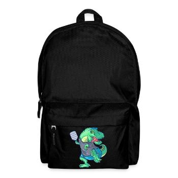 Pickleball Saurus Dinosaur T-Rex avec raquette - Sac à dos - noir - Devant