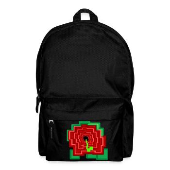 Fleur PixelArt - Sac à dos - noir - Devant