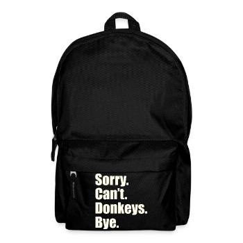 Esel - Rucksack - Schwarz - Vorne