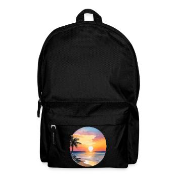 Sunset on the beach - Backpack - black - Front