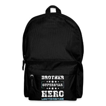 Bruder Limited Edition Spruch - Rucksack - Schwarz - Vorne