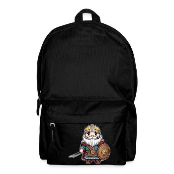 Cute little viking with sword - Backpack - black - Front